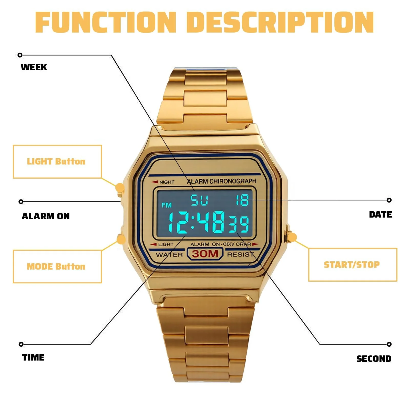 Годинник наручний Nicoone Luxury Business 30M водонепроникний спортивний, фото №5 Годинник наручний Nicoone Luxury Business 30M водонепроникний спортивний, фото №5