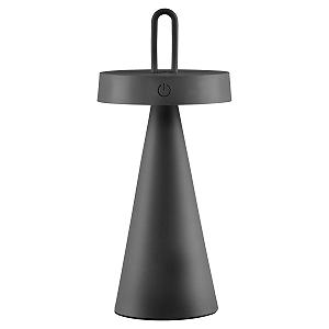 Настільна лампа Just Light LED Акумуляторна 28.9 см Пластик Силікон Чорна - Фото 1