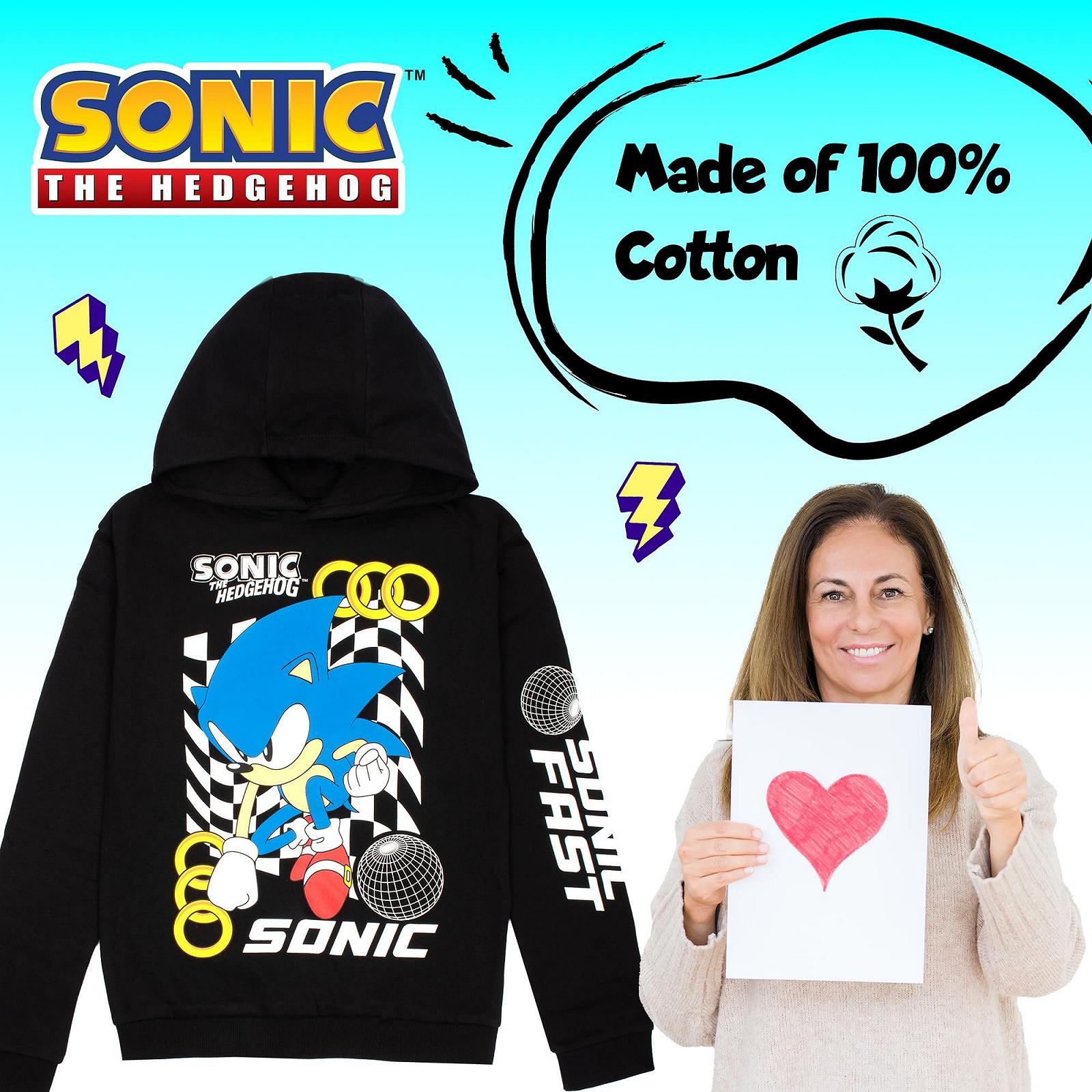 Худі Sonic The Hedgehog для хлопчиків 100% бавовна одяг для дому, фото №6