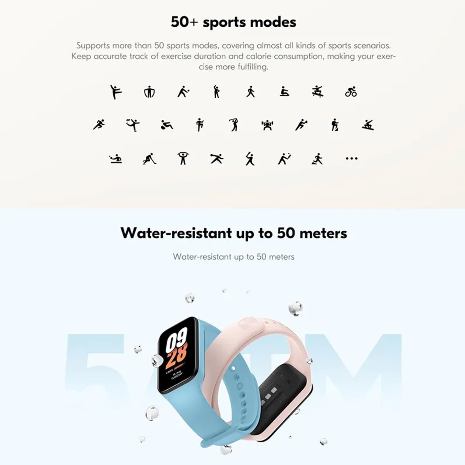 Фитнес-браслет Xiaomi Smart Band 8 Active, 1,45-дюймовый LCD-дисплей, фото №6