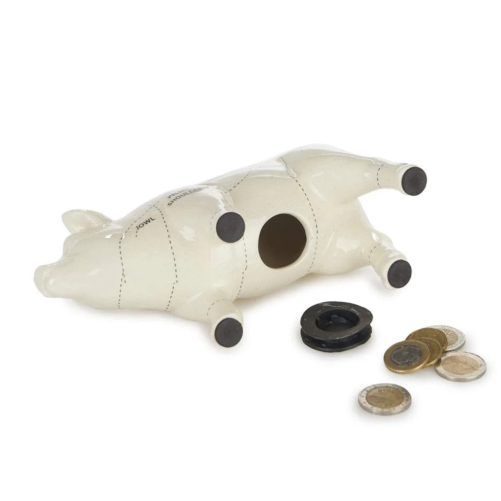 Скарбничка Balvi Cuts of Pork Свиня Керамічна Біла 20 см, фото №4