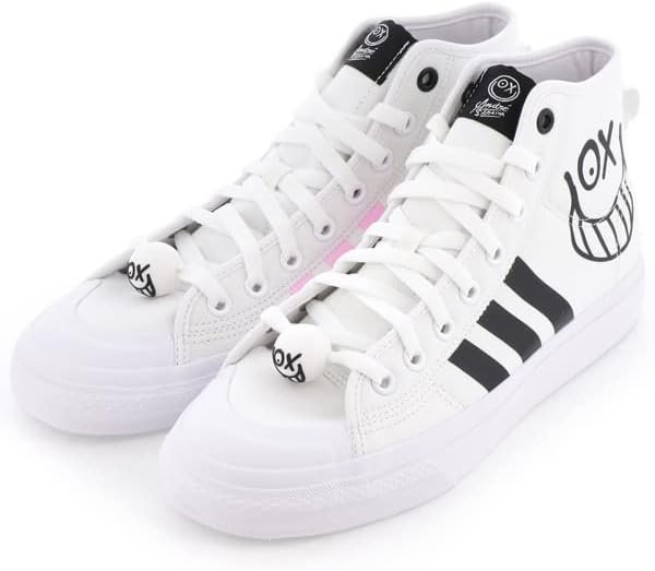 Кроссовки Adidas Nizza High Rf X André Saraiva Белые, фото №1