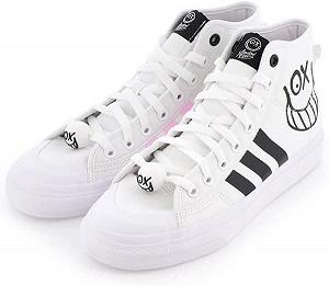 Кроссовки Adidas Nizza High Rf X André Saraiva Белые - Фото 1