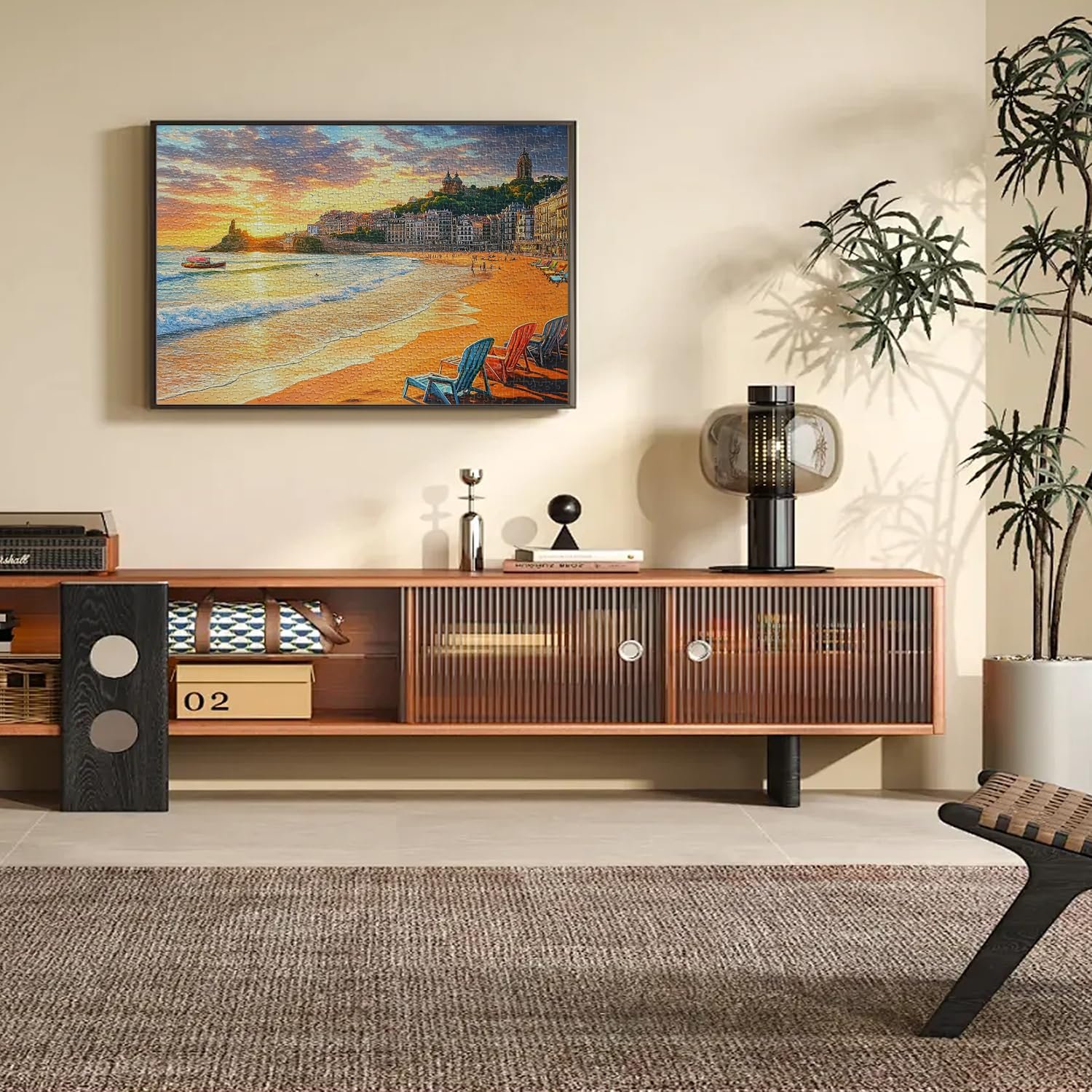 Пазл Yunlus Спокійний захід сонця, Пляж 1000 деталей 70 х 50 см (28 х 20 дюймів), фото №6