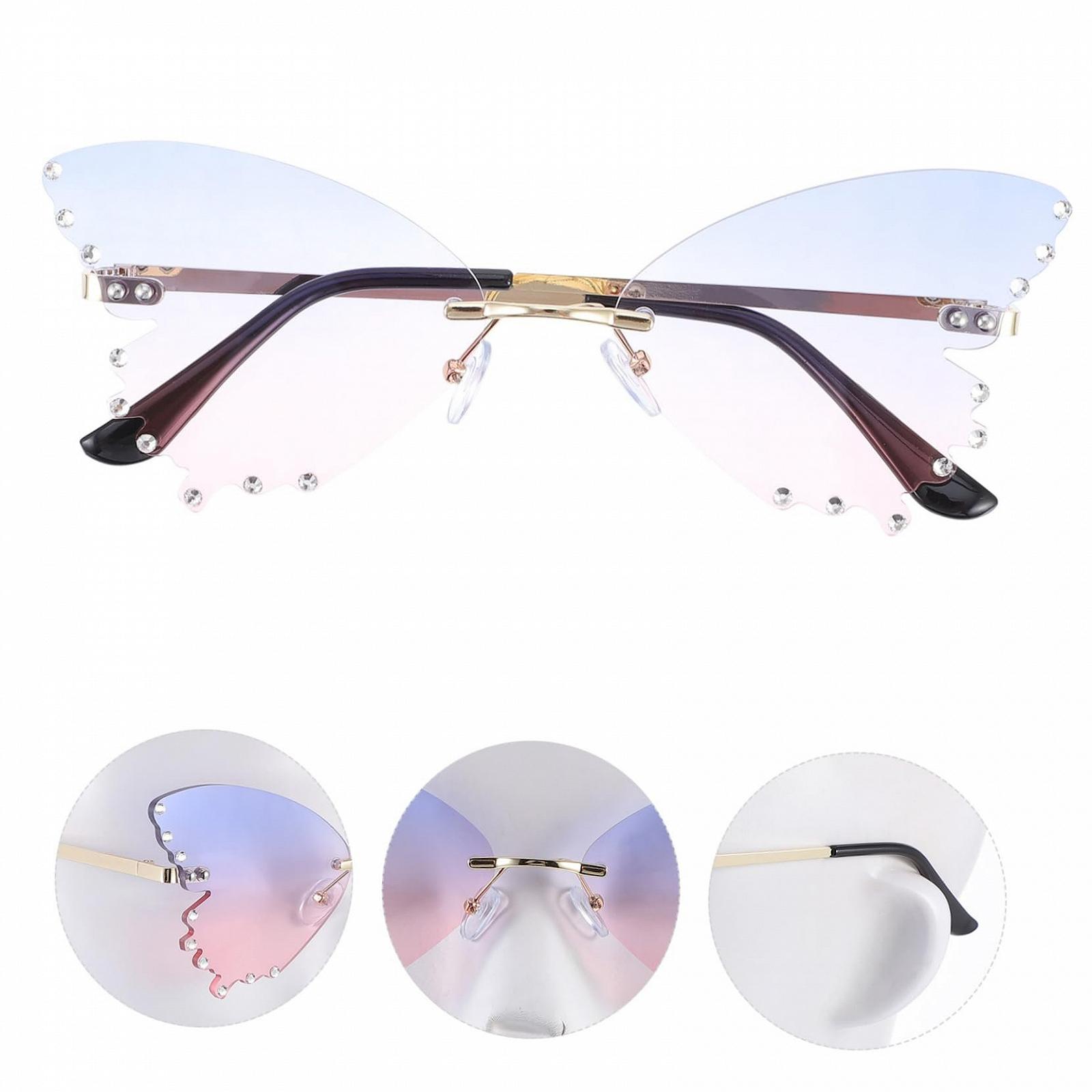 Солнцезащитные очки PACKOVE Без оправы Зеркальные летние, фото №8