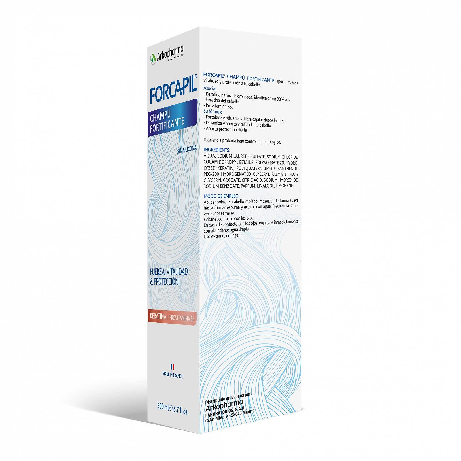 Шампунь Arkopharma Forcapil Fortificante 200 мл, фото №2 Шампунь Arkopharma Forcapil Fortificante 200 мл, фото №2