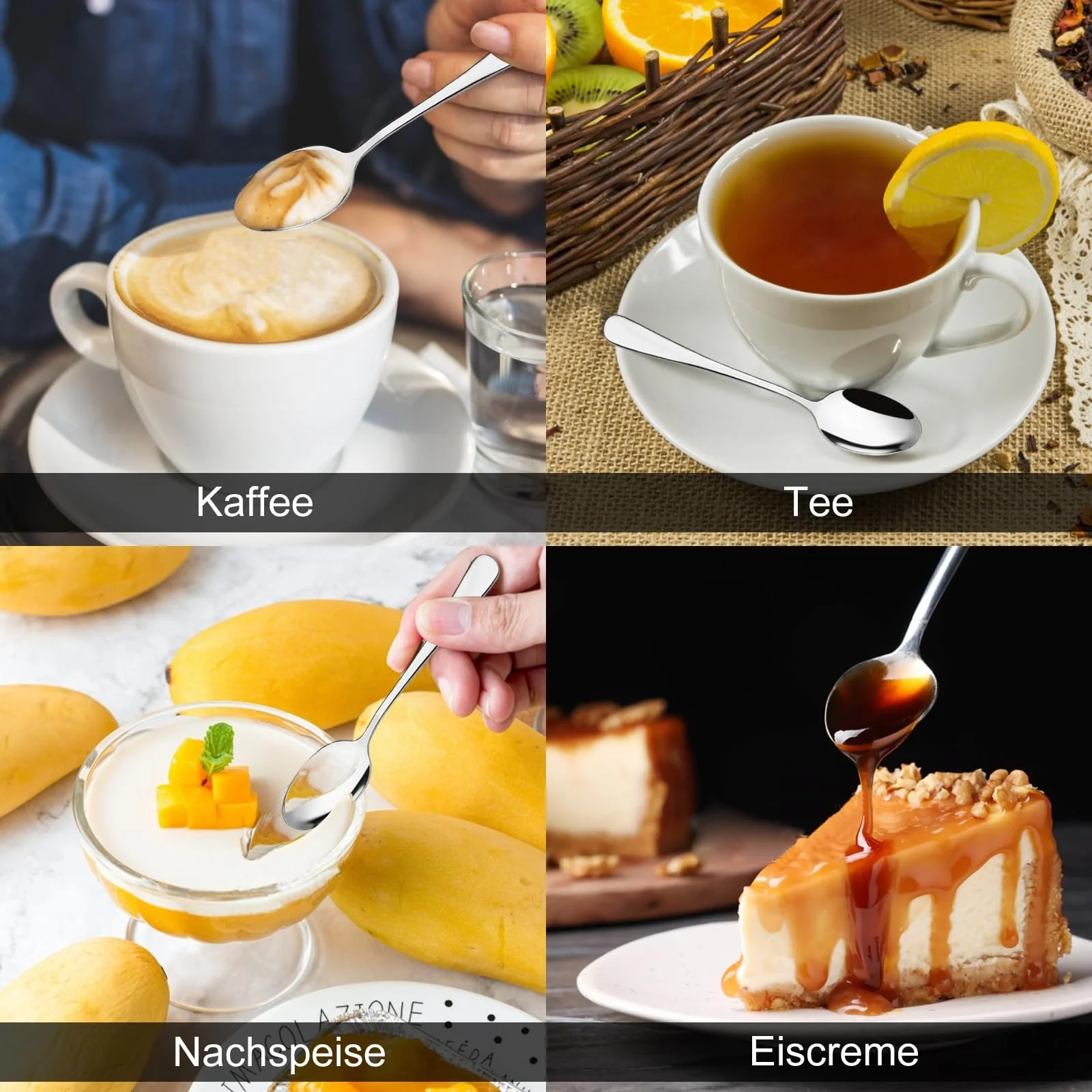 Ложки чайні, 12.5 см, набір кавових, фото №7