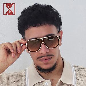 Сонцезахисні окуляри Авіатори SHEEN KELLY Ретро 80-х Вінтажні Металеві Жіночі synthetic.ua - Фото 1