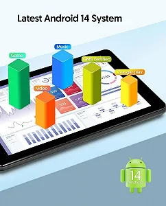 Планшет 7" BAKEN 7 Pro (3+5)/64 ГБ 4 ядра Android 14 3500 мАч Черный synthetic.ua - Фото 1