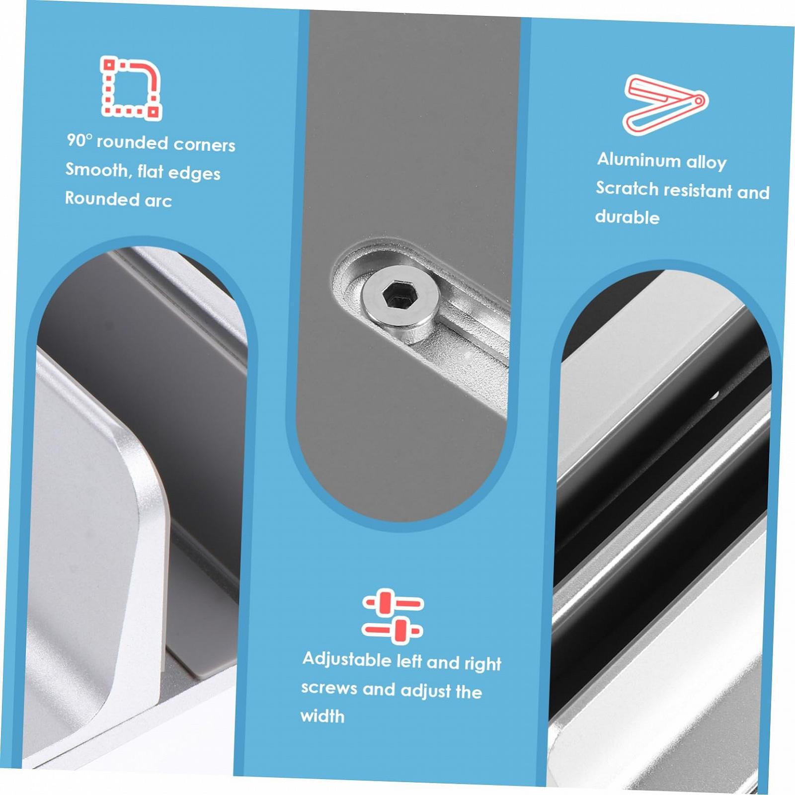 Подставка для ноутбука Sewroro Вертикальная регулируемая алюминиевая, фото №4