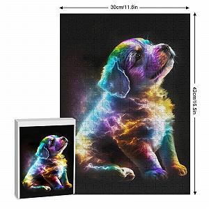 Пазлы деревянные Милая собака 300 элементов 42 x 30 см synthetic.ua - Фото 1