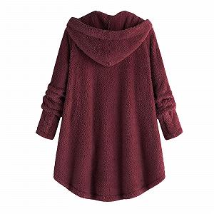 Плюшевое пальто Fannyfuny Женское пальто Teddy с капюшоном synthetic.ua - Фото 1