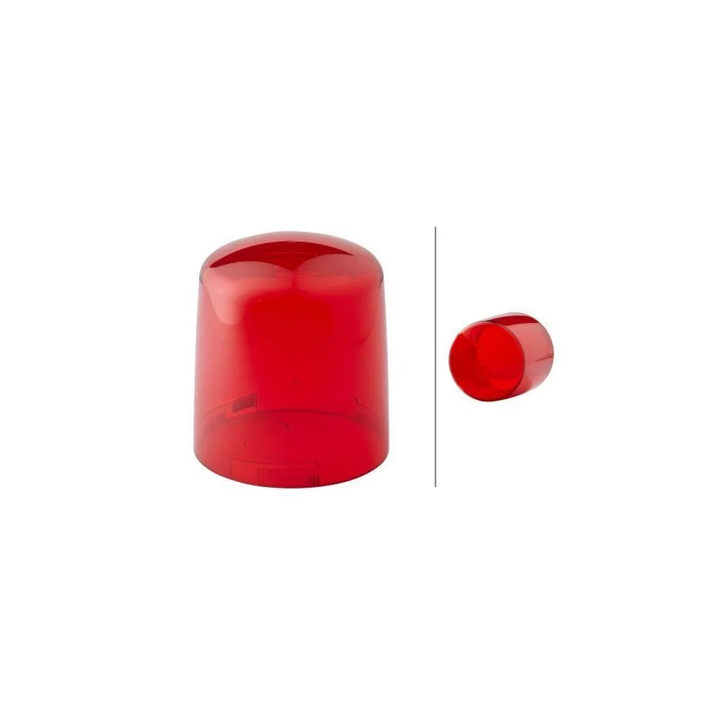 Стеклянный плафон, проблесковый маячок HELLA 9EL 862 140-041 для LIEBHERR, фото №1