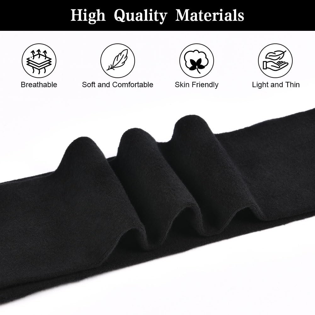 Чулки Aomig Overknee женские, 1 пара, тонкие однотонные полосатые длинные гольфы для девочек, повседневные гольфы для ежедневного использования, для косплея на Рождество и Хэллоуин (Черные полоски), фото №3