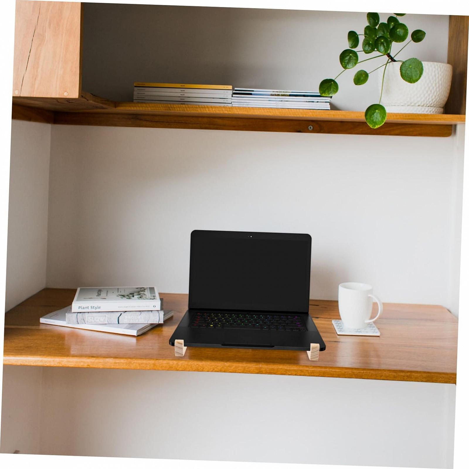 Подставка для ноутбука Деревянная SHOWERORO Эргономичная Вентилируемая Стабильная, фото №3