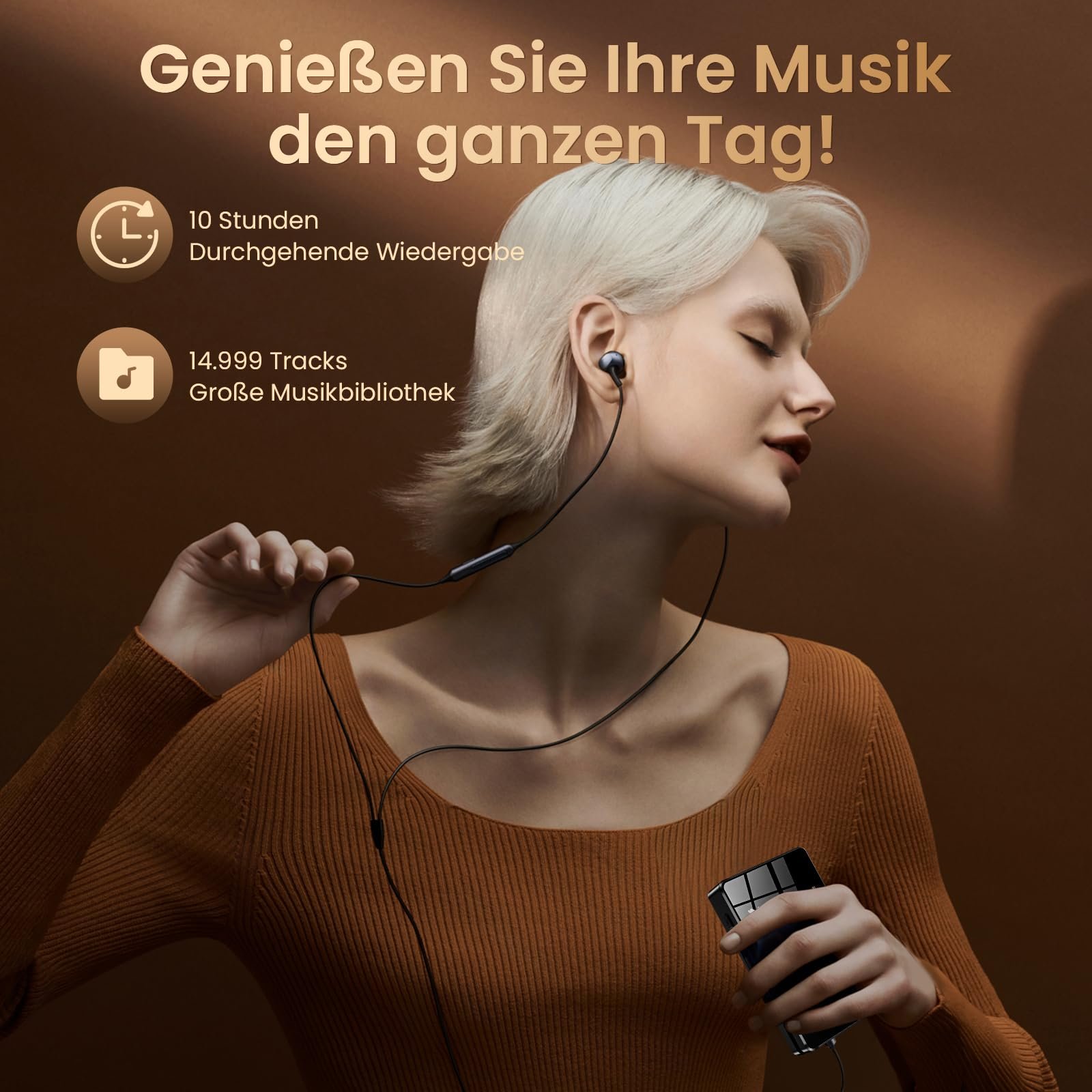 MP3-плеер HIFI WALKER H2 High Resolution Bluetooth FLAC WAV Цифровой Черный, фото №8