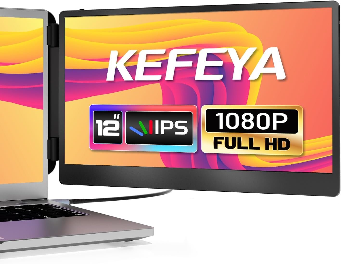 Монітор портативний сенсорний 12" KEFEYA S1 mini FHD IPS 60 Гц, фото №1
