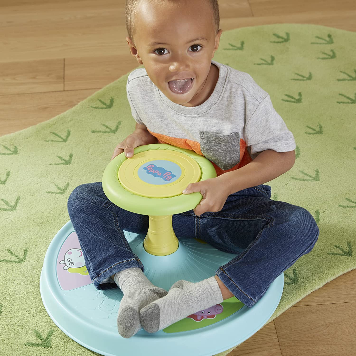 Игровой набор Playskool Peppa Pig Sit 'n Spin Musical Classic Spinning Activity Toy, фото №4