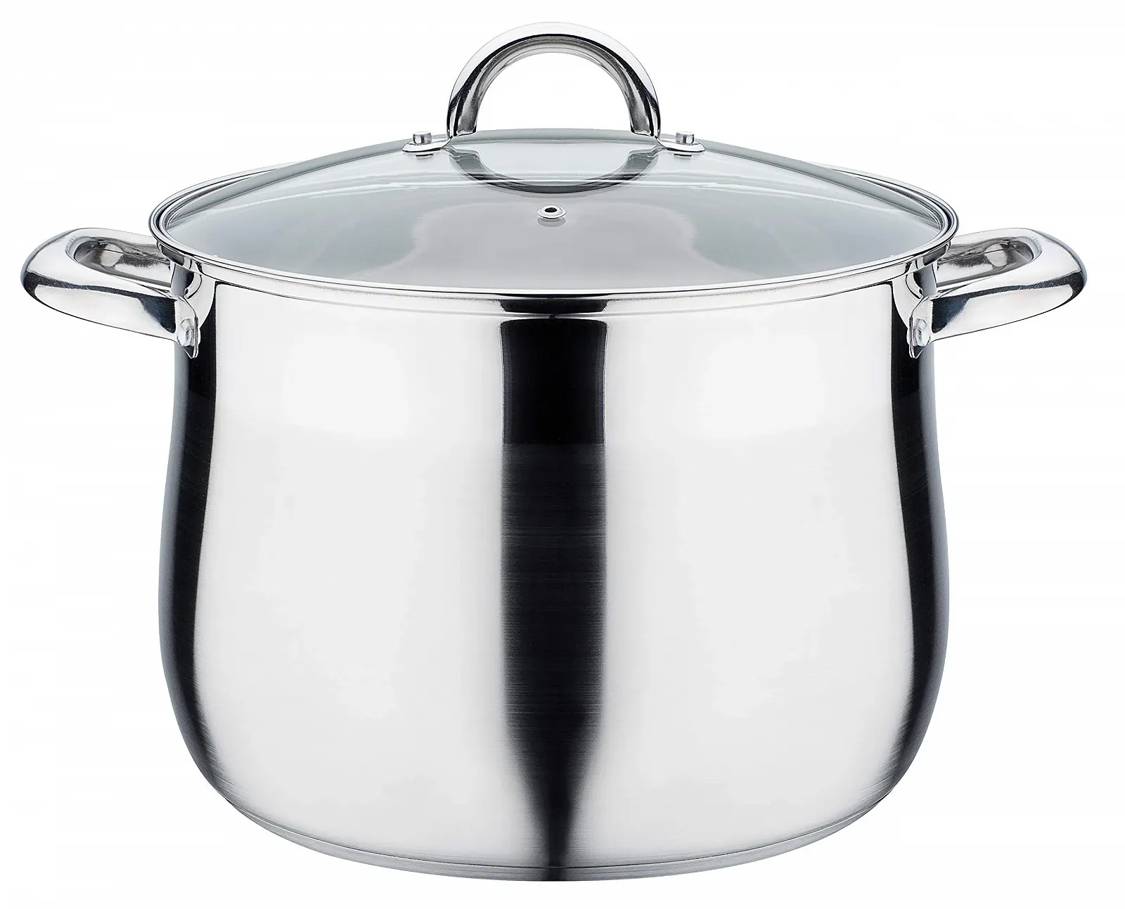 Каструля GSW Jumbo 28 см Нержавіюча сталь 13 літрів Сріблястий, фото №1