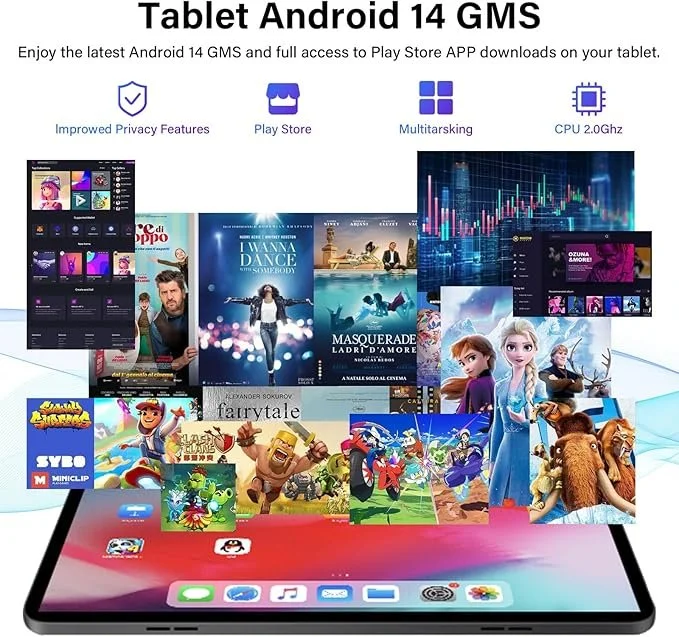 Планшет 10.1" GOTOWOD TabletPad 8+11/256 ГБ Android 14 6000 mAh Черно-серый, фото №6