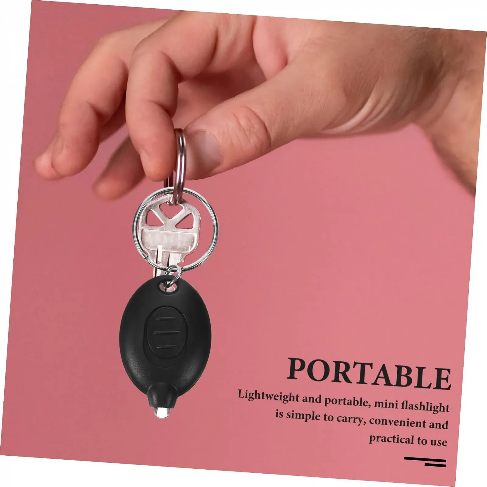 Ліхтарик на ключі Tofficu, 6 шт., акумуляторний, портативний для кемпінгу та надзвичайних ситуацій, компактний, універсальний, легкий та практичний, фото №6