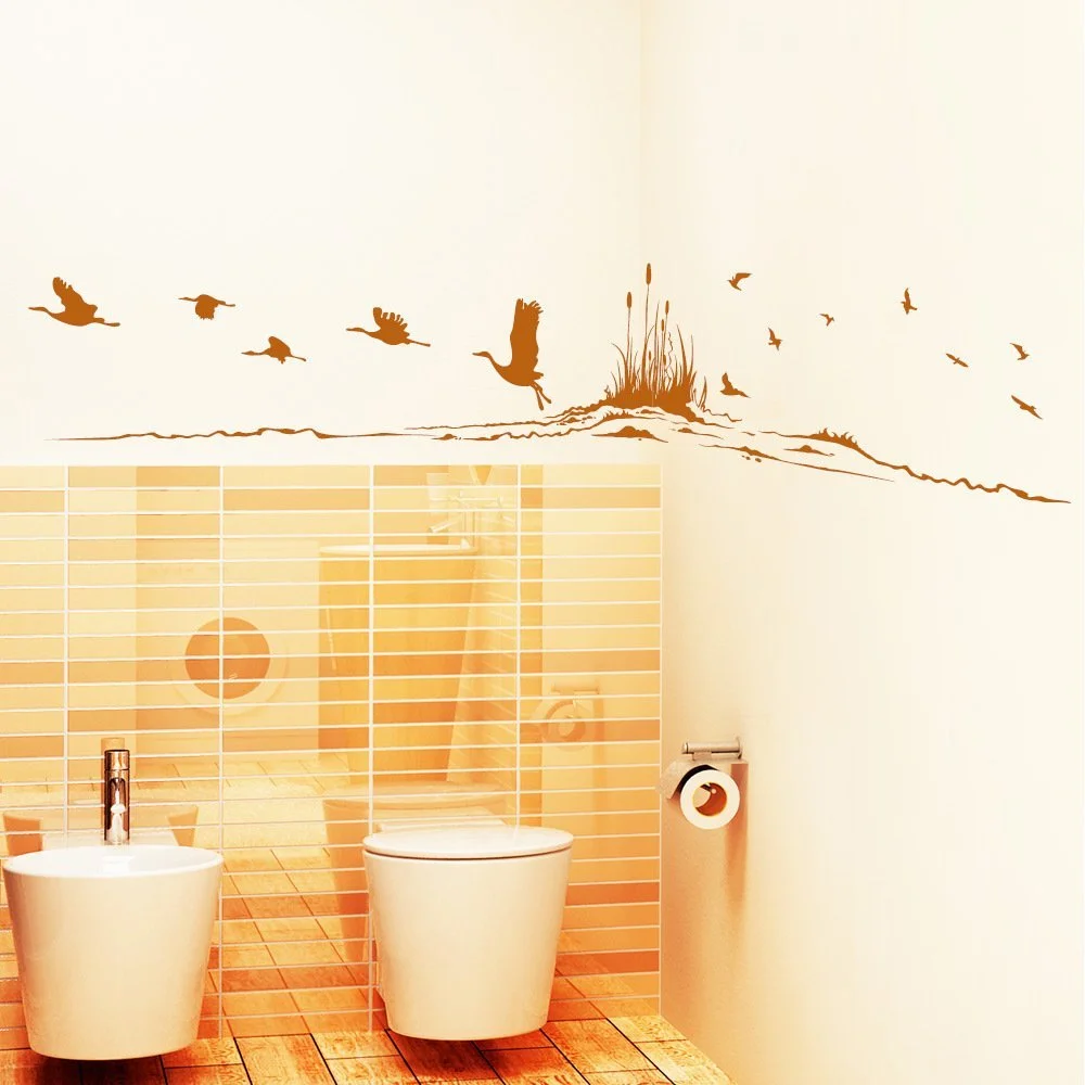 Наклейка на стену Loft Cranes on the River 54 цвета 3 размера, фото №3