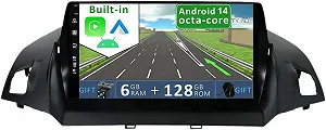 Купити Штатна автомагнітола YUNTX для Ford Kuga Escape C-max 2013-2017 / 9" / Сенсорна / 6/128Гб / Android 14 / Apple CarPlay / Android Auto / Bluetooth / WI-FI / GPS / USB - Фото 1 Штатна автомагнітола YUNTX для Ford Kuga Escape C-max 2013-2017 / 9" / Сенсорна / 6/128Гб / Android 14 / Apple CarPlay / Android Auto / Bluetooth / WI-FI / GPS / USB - Фото 1