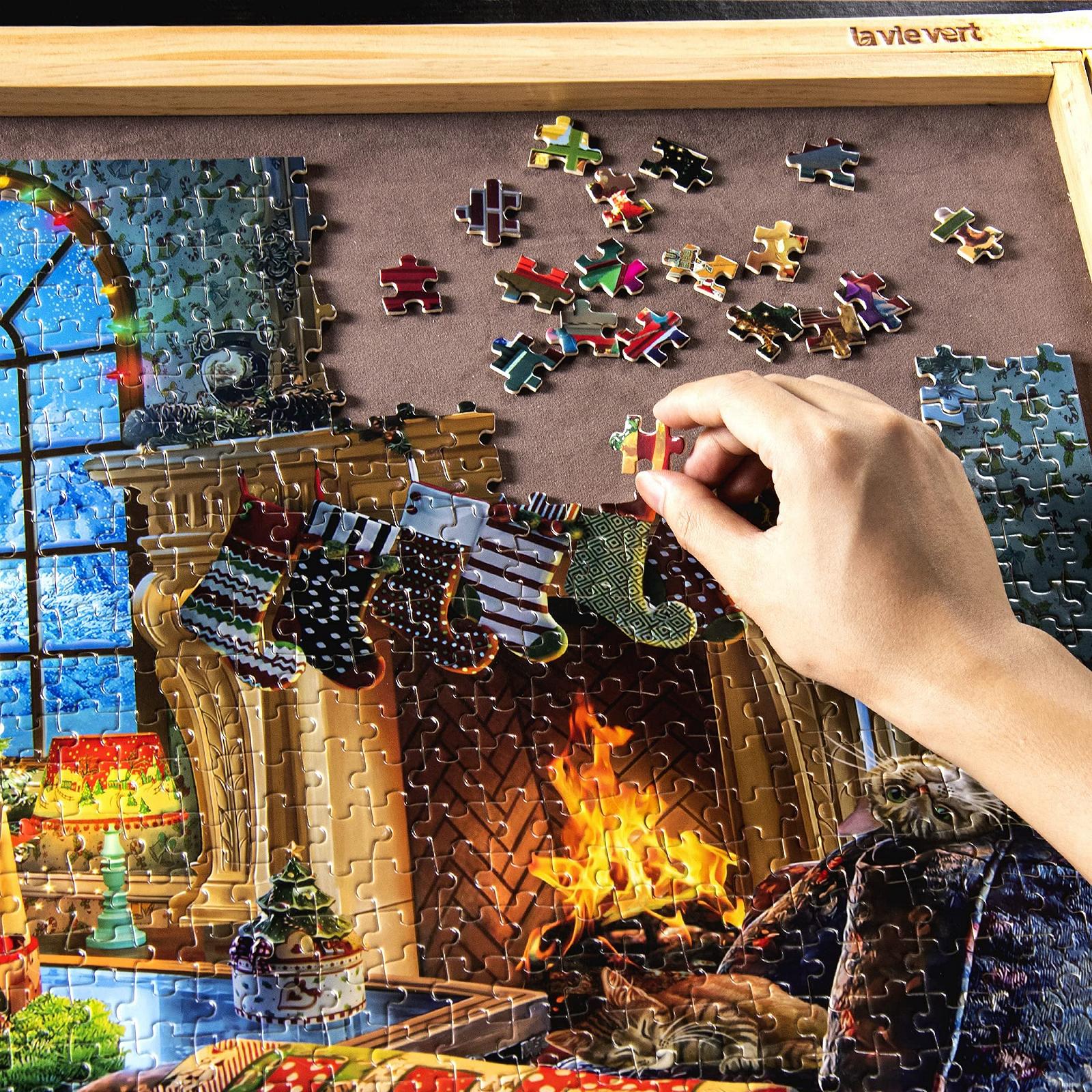 Пазл Lavievert 1000 деталей Деревянный Santa Claus, фото №6