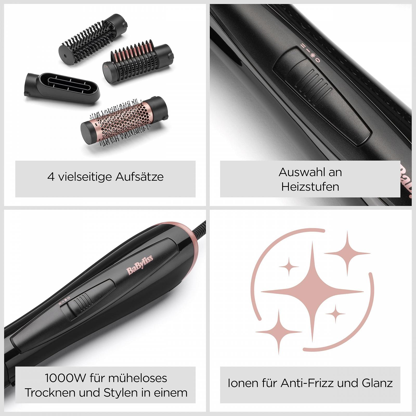 Фен-щетка BaByliss Perfect Finish AS126E 1000 Вт Black, фото №7 Фен-щетка BaByliss Perfect Finish AS126E 1000 Вт Black, фото №7