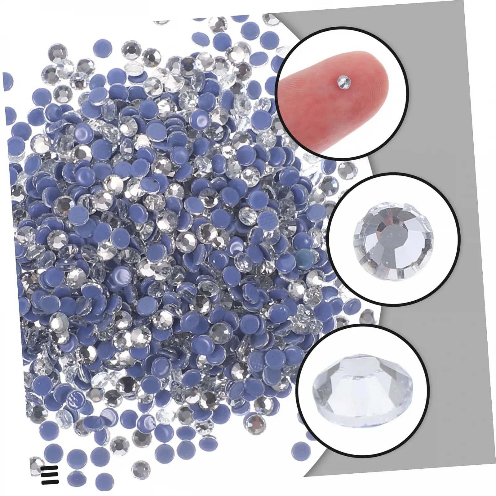 Стразы Healeved Hot Melt 2880 шт., стеклянные, плоские, фото №8 Стразы Healeved Hot Melt 2880 шт., стеклянные, плоские, фото №8