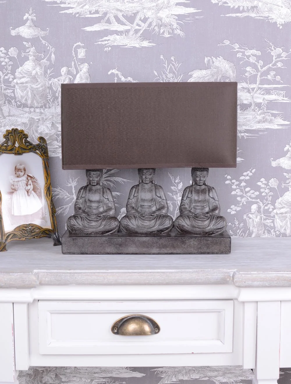 Настольная лампа Palazzo Exclusive Asia Buddha Feng Shui Фигурка Йога, фото №3