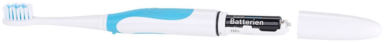 Звукова зубна щітка PEARL на батарейках з 3 змінними насадками, фото №3