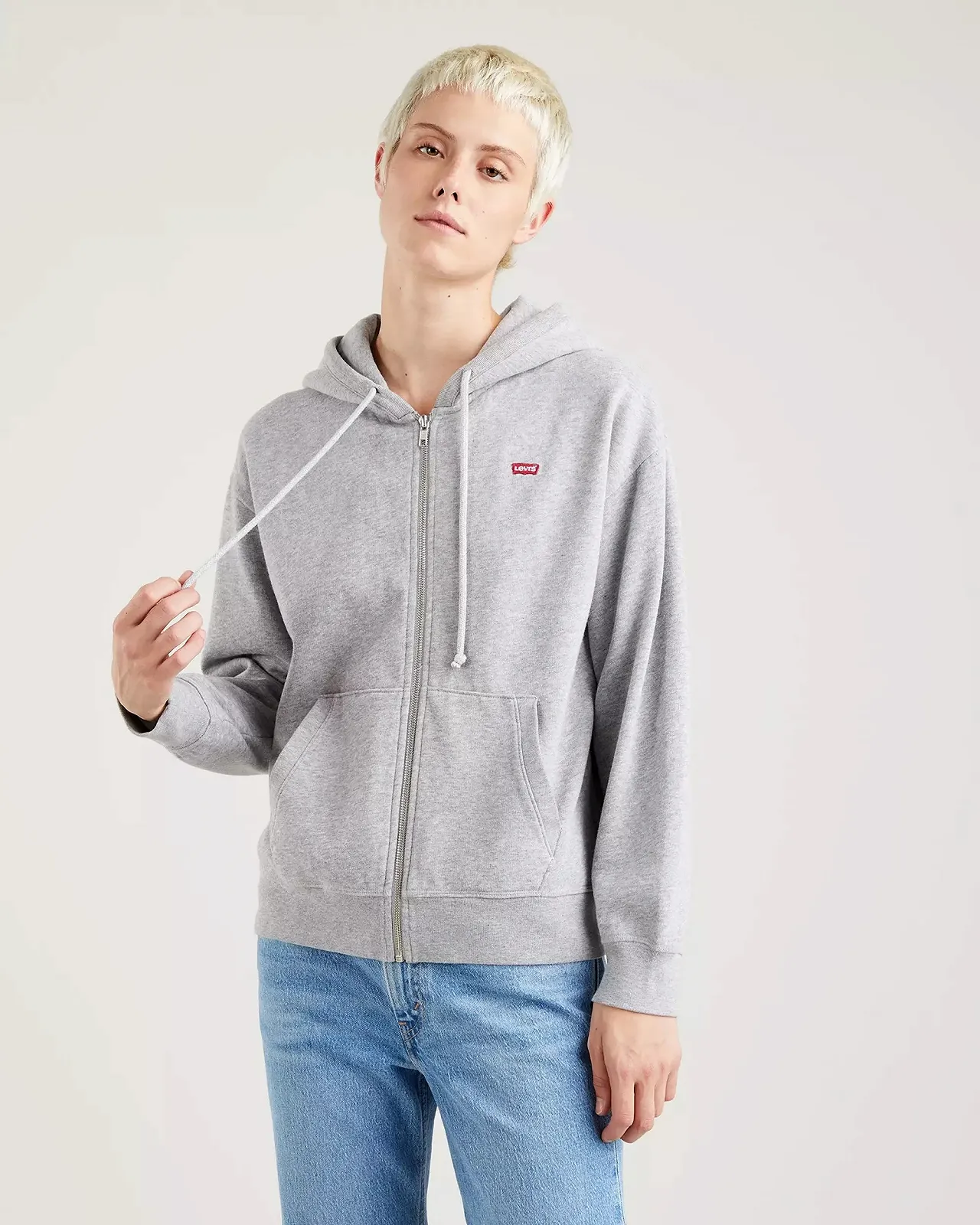 Женский худи LEVIS STANDARD ZIP HOODIE Starstruck Heather - XXS, фото №1