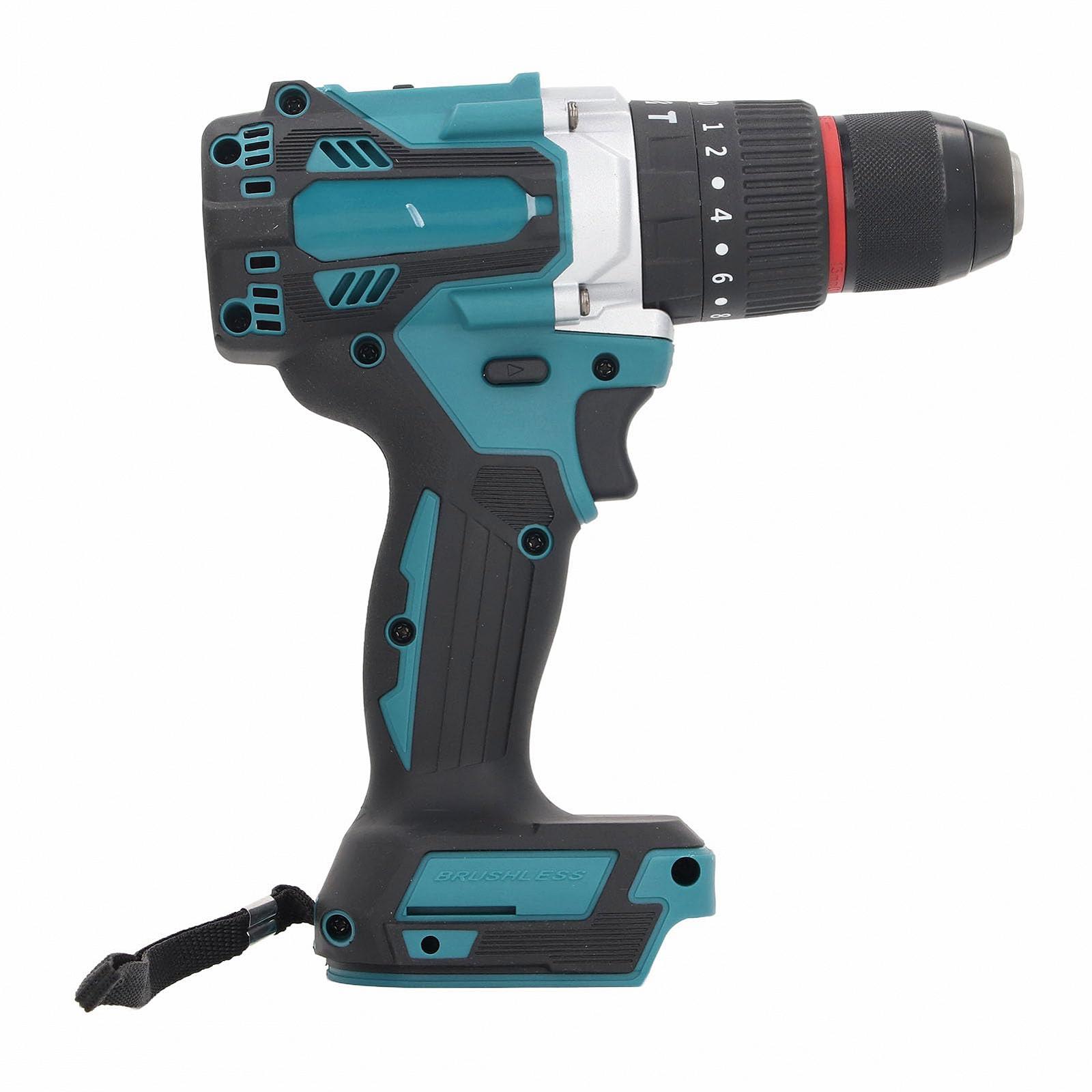 Дриль-шурупокрут Cordless 2 Variable Speeds 20 Plus 3 Torsion Settings 1/2 Дюймовий безключовий патрон 18 В акумуляторна ударна дриль BL1830, фото №3