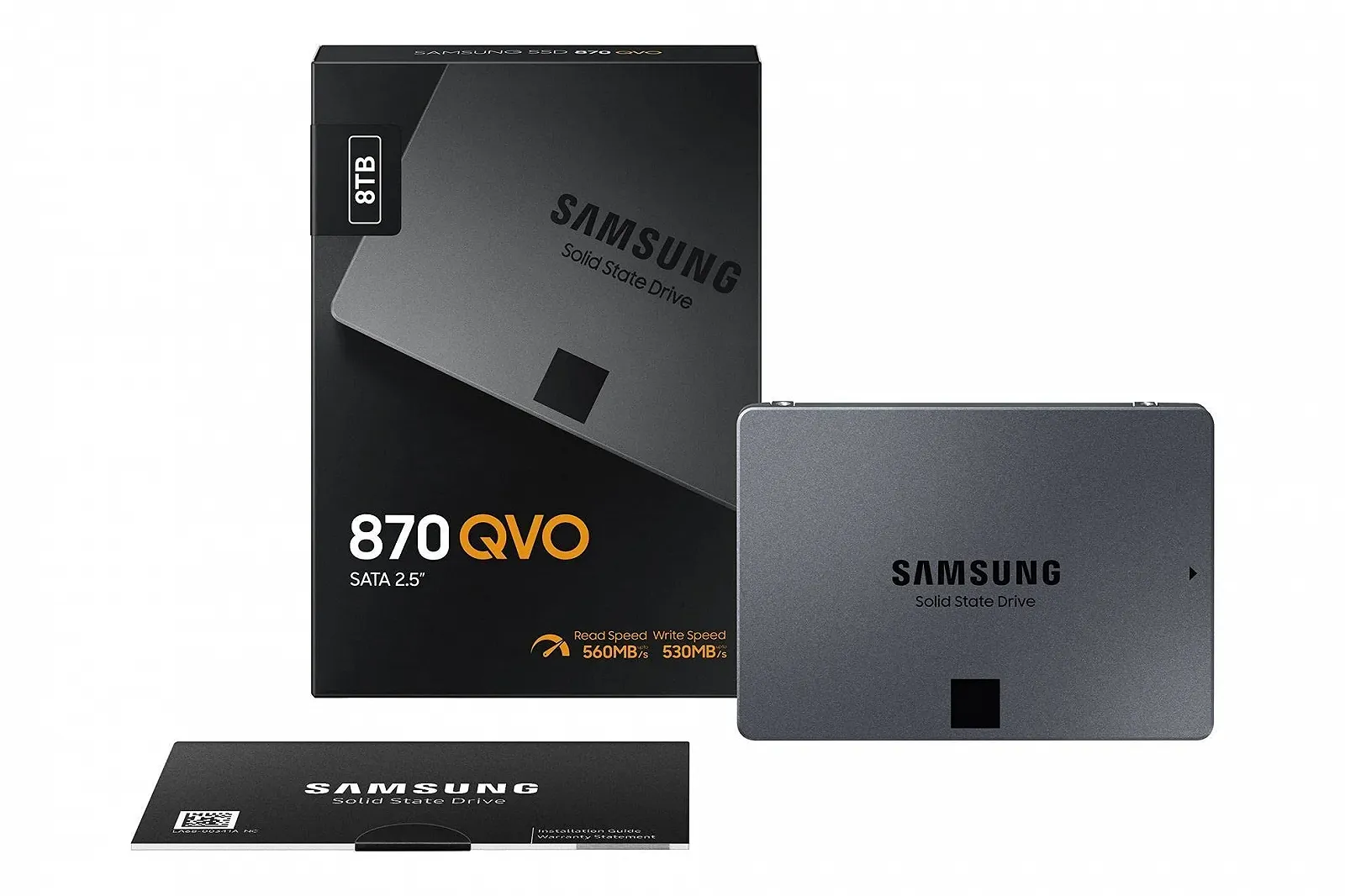 SSD Samsung 870 QVO 8TB 2.5 дюйма SATA III MZ-77Q8T0BW, фото №6 SSD Samsung 870 QVO 8TB 2.5 дюйма SATA III MZ-77Q8T0BW, фото №6