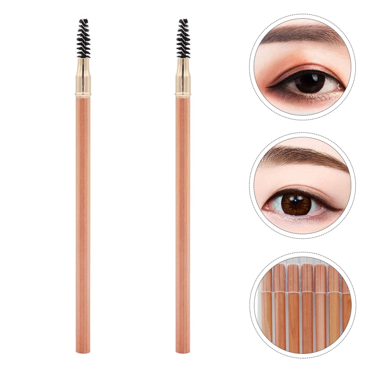 Олівець POPETPOP Anjoize Double Sided Eyebrow Pencil Pencil Dark Brown Двосторонній Дерево Пакунок 2, фото №5