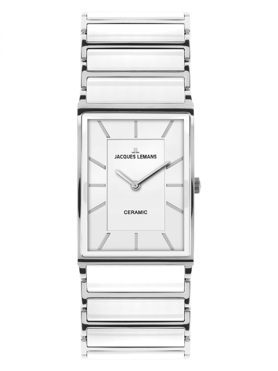 Женские керамические часы Jacques Lemans York 1-1651E-SET56 (Набор: часы, ожерелье, серьги-гвоздики и кольцо), фото №1