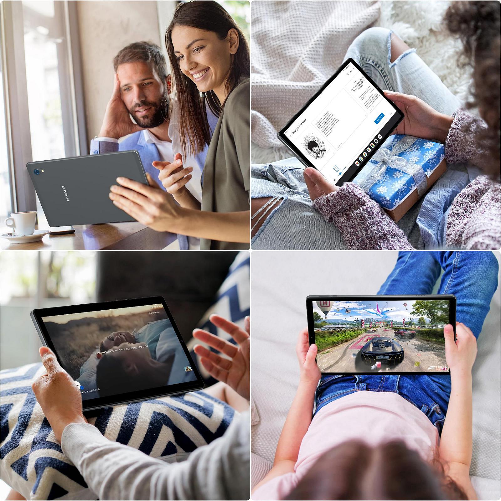 Планшет 10.4" 2K RUSHAR P107 12+24/256Gb 4G 2-SIM 8 ядер Android 14 8000 mAh Сірий, фото №7