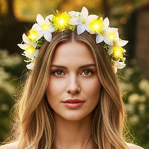 Венок для волос Цветок Luminous, LED synthetic.ua - Фото 1