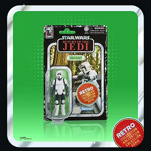 Коллекционная экшн-фигурка Star Wars Retro Collection Biker Scout 9.5 см Return of the Jedi Knights synthetic.ua - Фото 1
