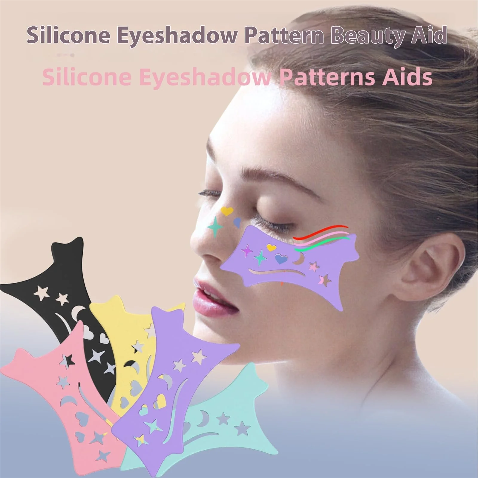 Тіні для повік трафарети BWANGIAO Eyeliner Силіконова, фото №4