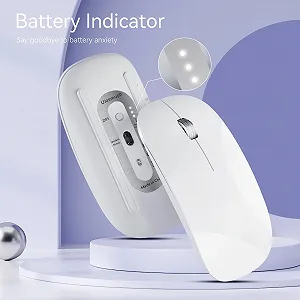 Миша Бездротова Uiosmuph G11 USB Nano / Type-C Біла synthetic.ua - Фото 1