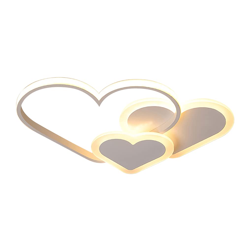 Світильник стельовий LED у формі серця 42 Вт біло-рожевий, фото №1 Світильник стельовий LED у формі серця 42 Вт біло-рожевий, фото №1