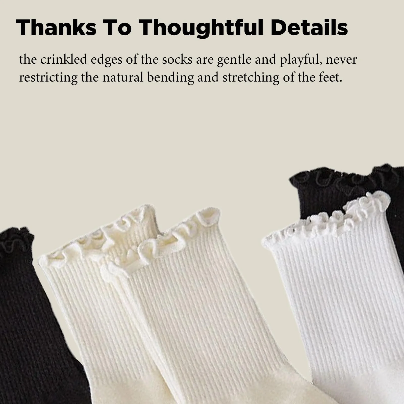 Носки с рюшами, 8 пар носков, Женские, Милые хлопковые носки (Размер 35-41), фото №6