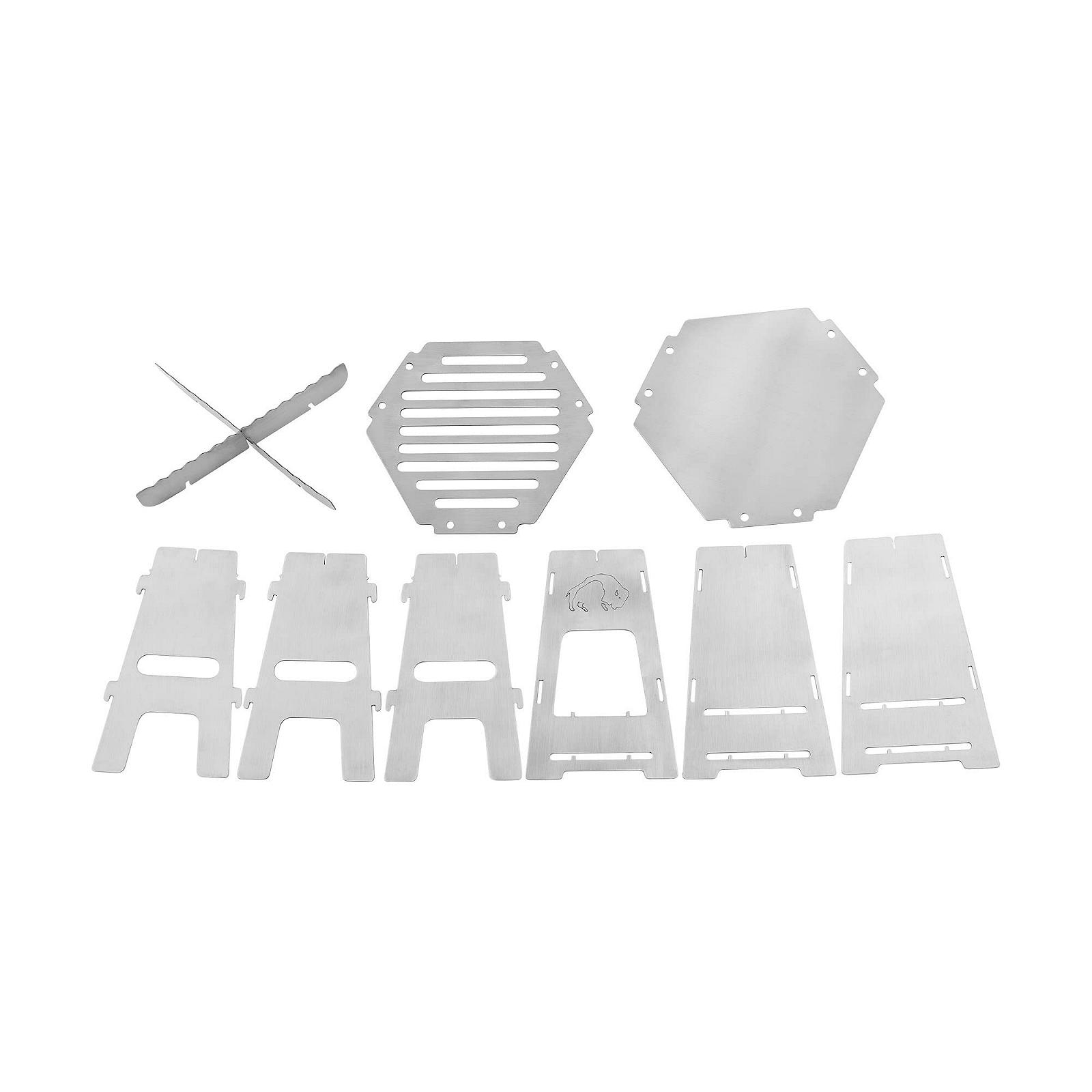 Піч Tatonka Hobo Burner для кемпінгу з нержавіючої сталі для твердого пального сріблястого кольору, фото №3