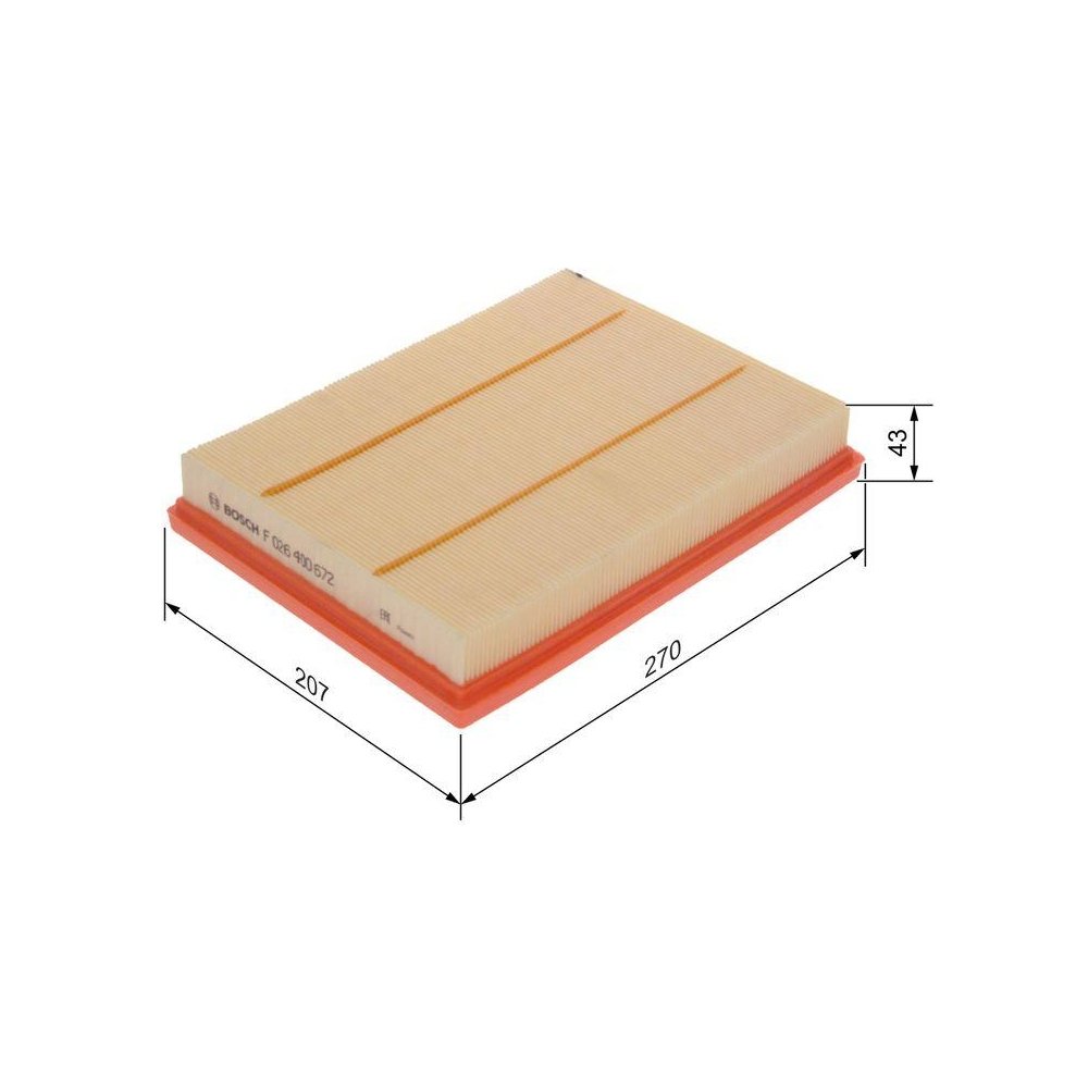Воздушный фильтр BOSCH F 026 400 672 для FORD, фото №1