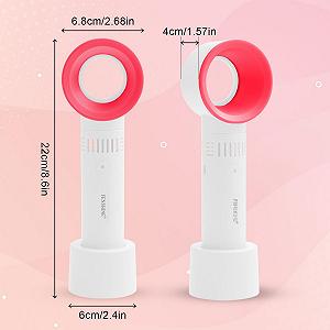Портативний USB Перезаряджуваний Міні-вентилятор для вій, сушарка, безлопатевий ручний вентилятор для нарощування вій, повітродувка для кондиціонера для основних матеріалів для нарощування вій synthetic.ua - Фото 1