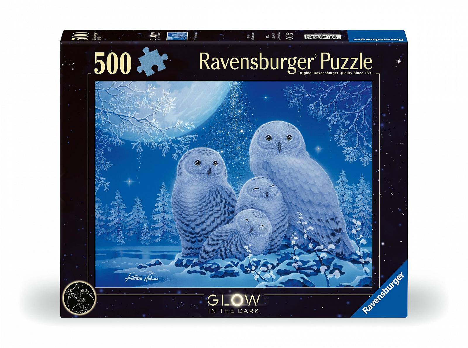 Пазл Ravensburger Owls in Moonlight 12000479 500 элементов от 12 лет, фото №2