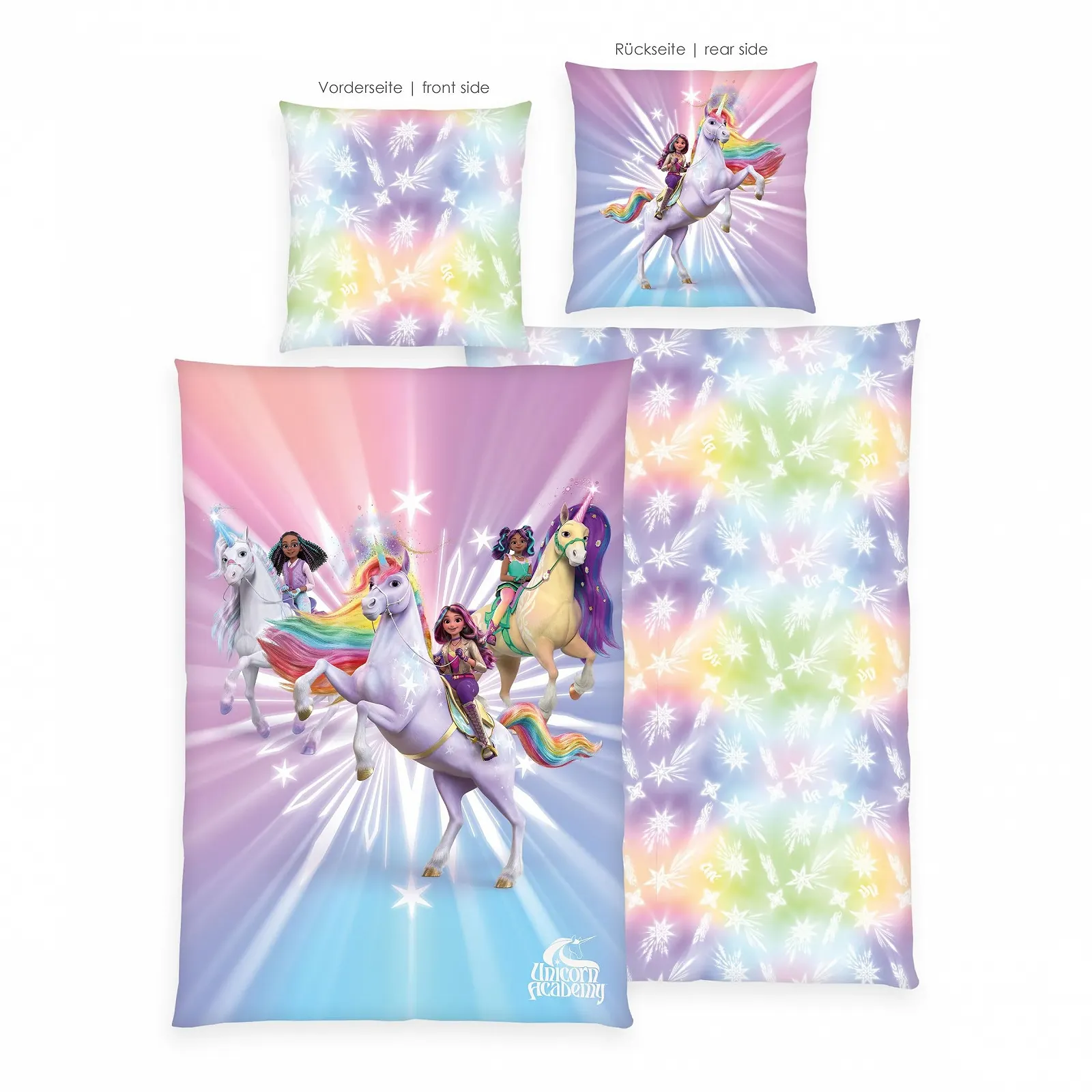 Постельное белье детское Herding Unicorn Academy 135 x 200 см 100% хлопок/Renforcé Multicoloured, фото №2