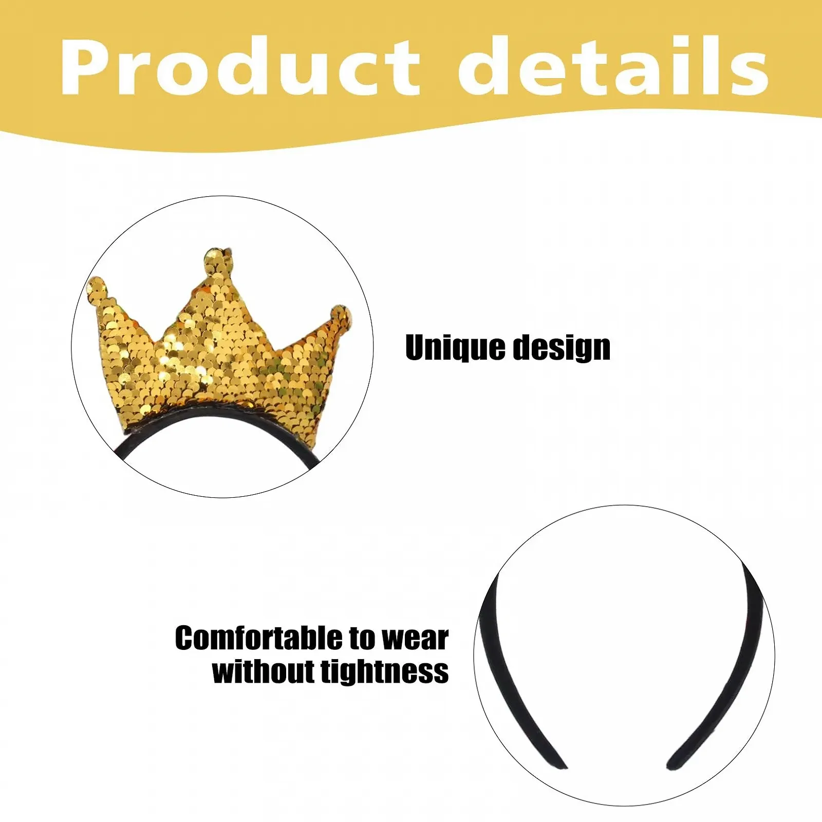 Набор из 2 Блестящая Корона-Обруча., фото №3 Набор из 2 Блестящая Корона-Обруча., фото №3